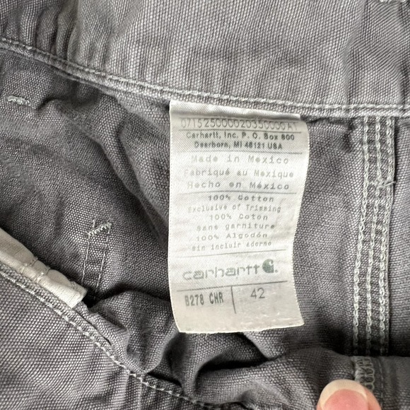 carhartt cream carpenter shorts size 42 - Picture 3 of 3